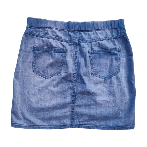 C&A világoskék farmer miniszoknya