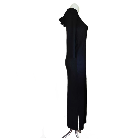 Vifona Collection fekete hosszú női ruha (méret: S)