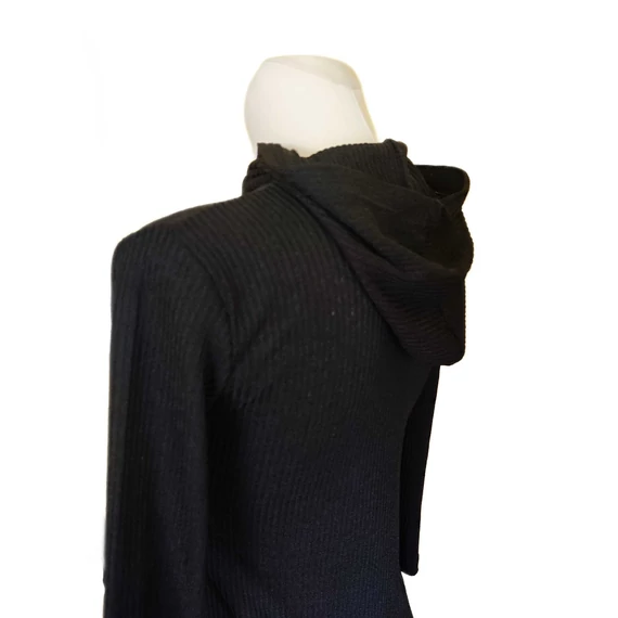 Vifona Collection fekete hosszú női ruha (méret: S)