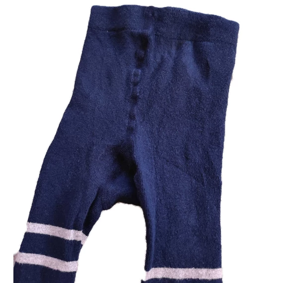 H&M sötétkék csíkos harisnyanadrág (méret: 98/104)