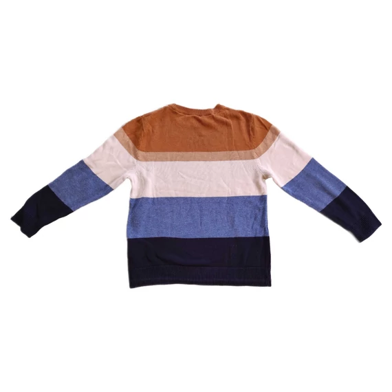 H&M kék csíkos kisfiú pulóver (méret: 110/116)