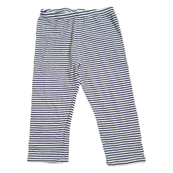 H&M fekete-fehér csíkos 3/4-es lány leggings