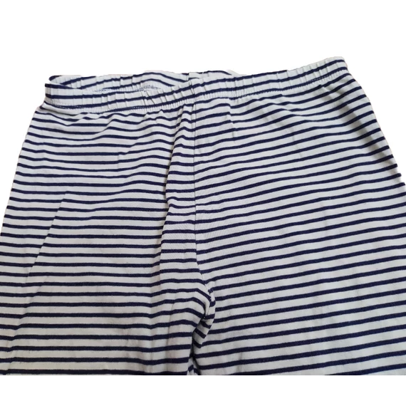 H&M fekete-fehér csíkos 3/4-es lány leggings (méret: 140)