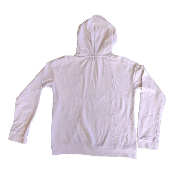 C&A fehér feliratos lány kapucnis pulóver (méret: 158/164)