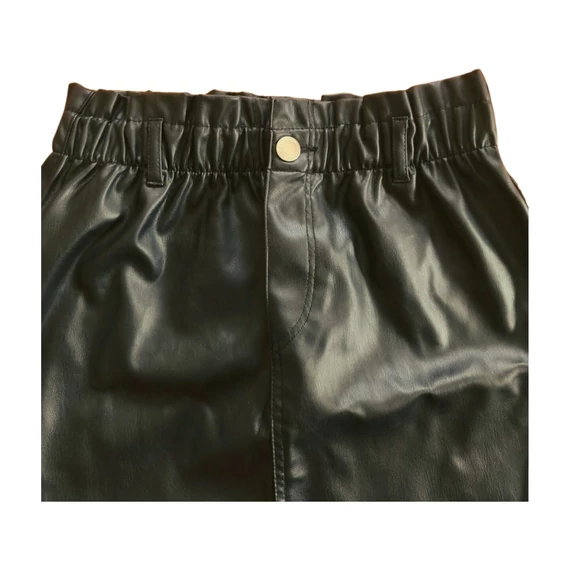 H&M fekete bőrhatású lány szoknya