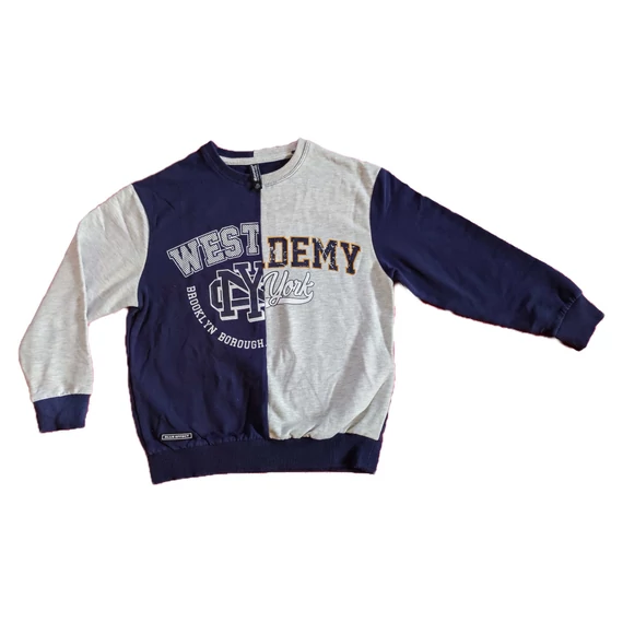 Blue Effect sötétkék-szürke színű kisfiú pulóver 