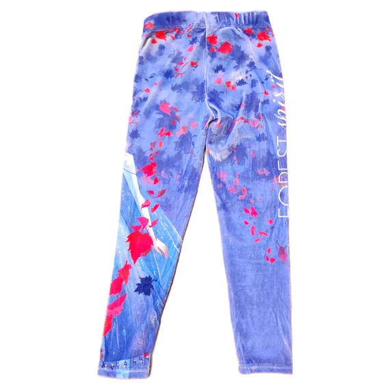 Disney kék Jégvarázs mintájú kislány leggings (méret: 110)