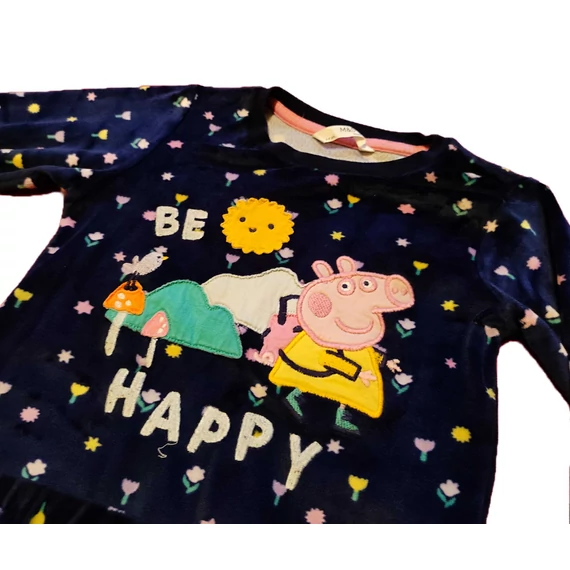 Marks & Spencer sötétkék Peppa malac kislány melegítő (méret: 104)