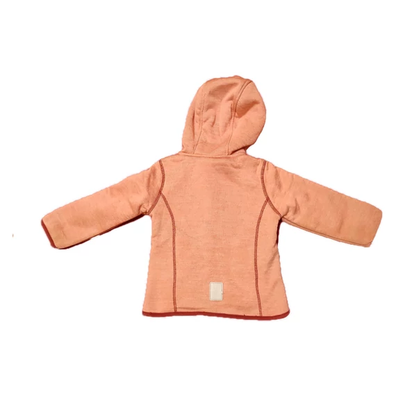 Kiki & Koko rózsaszín cipzáras vastag kislány pulóver (méret: 92)