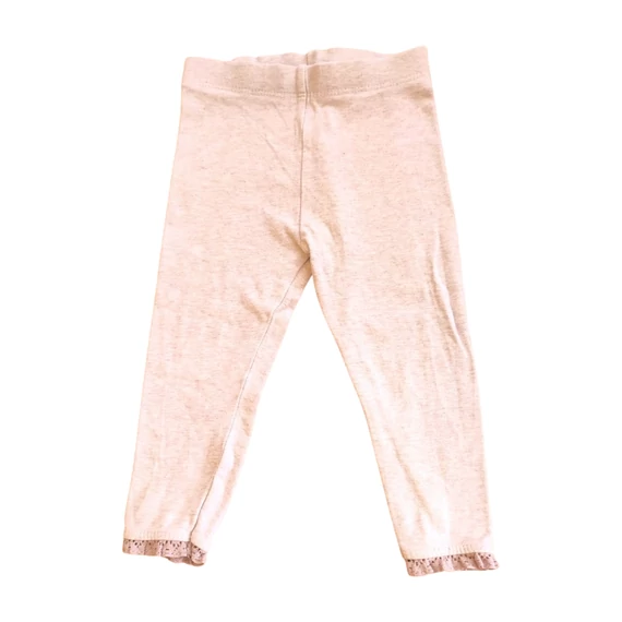 Next szürke csipkés aljú baba leggings 