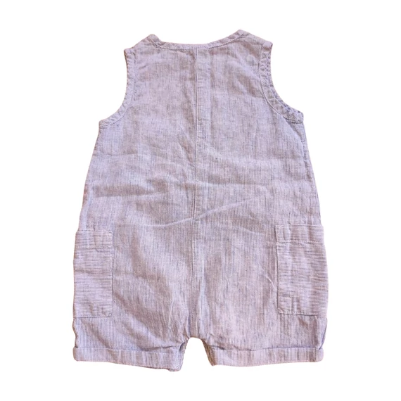 H&M kék csíkos baba napozó