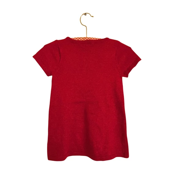 H&M piros fényes elegáns baba ruha