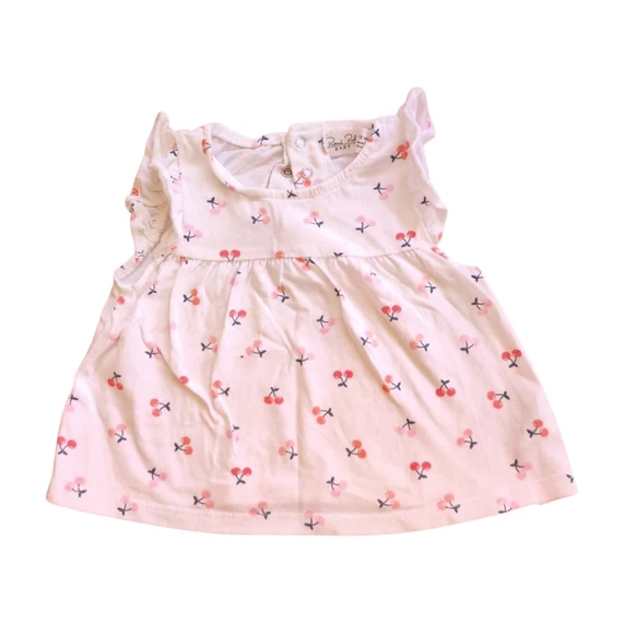 René Rofé fehér cseresznye mintás baba blúz