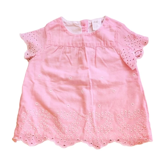 H&M rózsaszín baba blúz