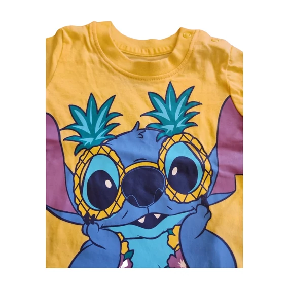 Primark sárga Stich mintás baba póló