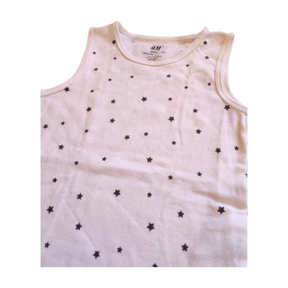 H&M fehér ujjatlan body