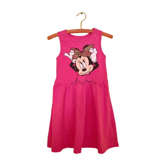 C&A rózsaszín Minnie mintás kislány nyári ruha