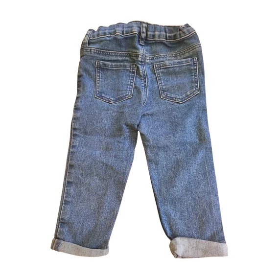 H&M sötétkék baba farmernadrág (méret: 86)