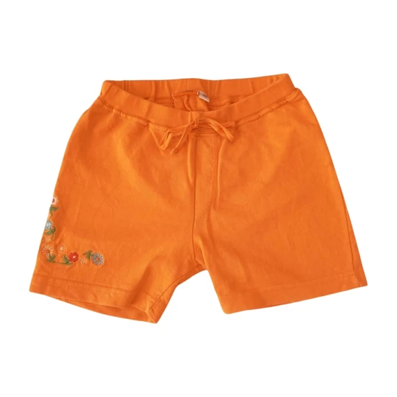 Narancs színű kislány rövidnadrág