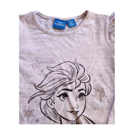 Primark szürke Jégvarázs mintás kislány hosszú ujjú felső