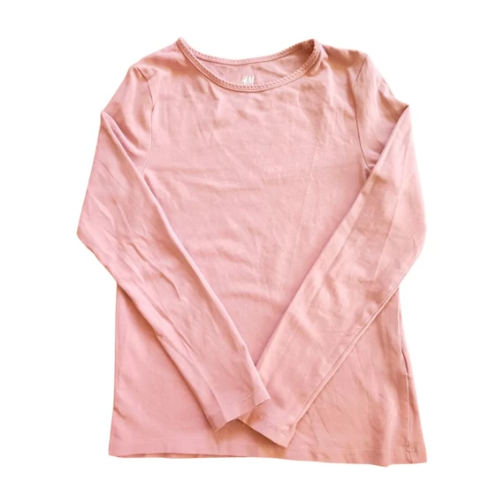 H&M rózsaszín kislány hosszú ujjú felső