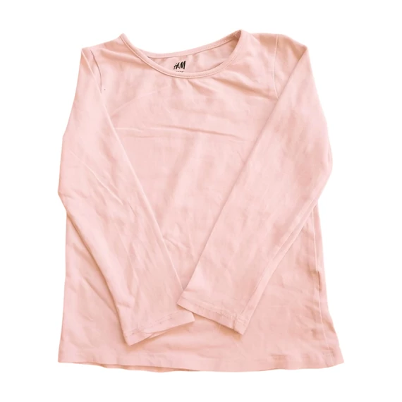 H&M világos rózsaszín kislány hosszú ujjú felső