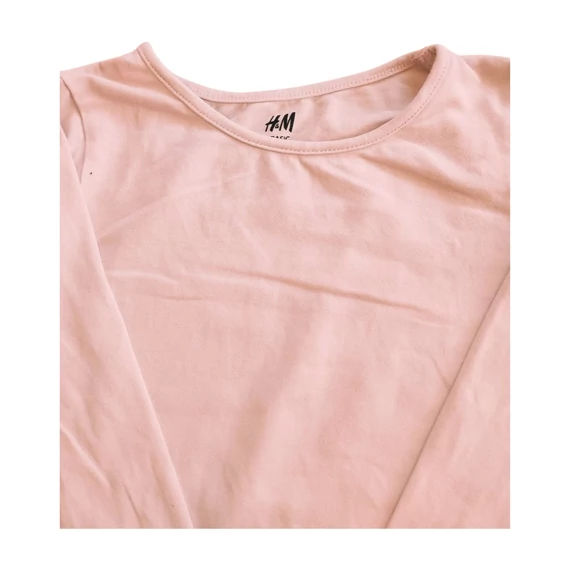 H&M világos rózsaszín kislány hosszú ujjú felső