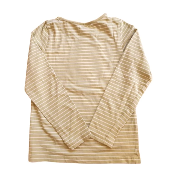 H&M zöld csíkos katicás kislány hosszú ujjú felső