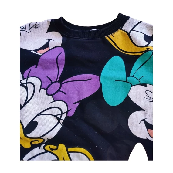 Zara fekete Mickey mintás kislány pulóver