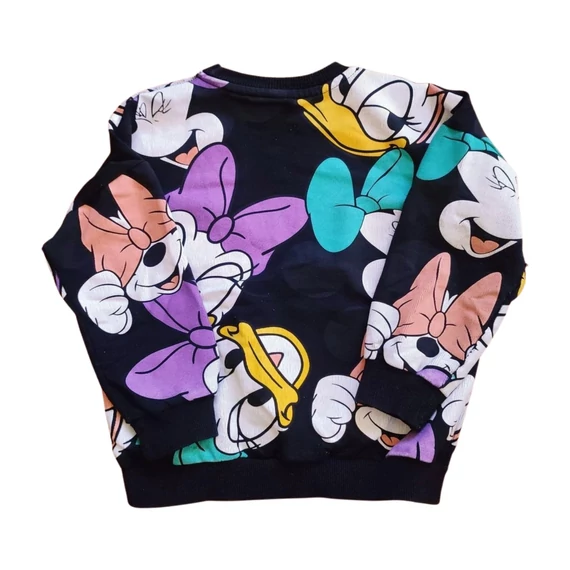 Zara fekete Mickey mintás kislány pulóver