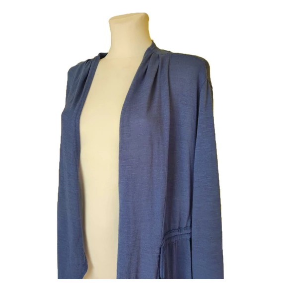 Világoskék elegáns fazonú női kardigán (méret: L/XL)