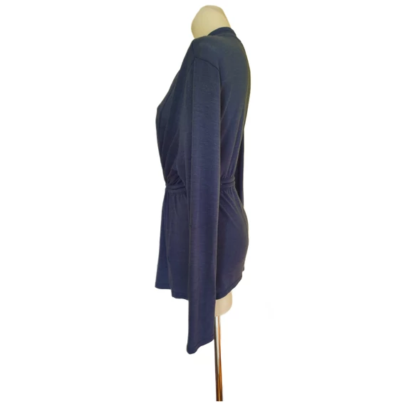 Világoskék elegáns fazonú női kardigán (méret: L/XL)