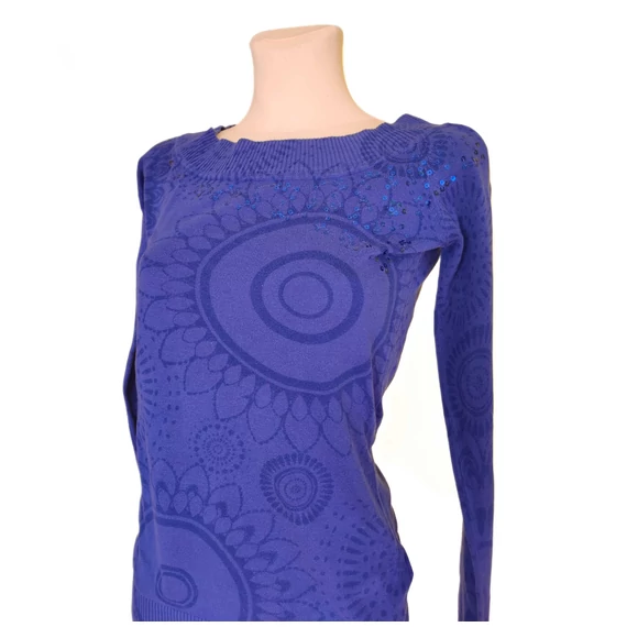 Desigual kék női pulóver (méret: M)