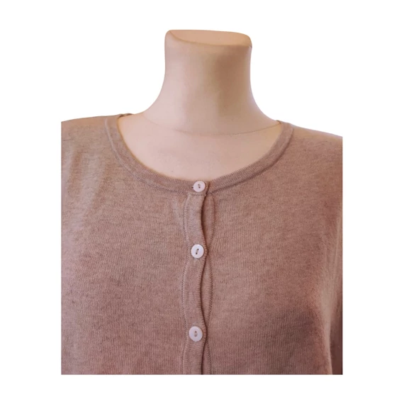 Open End szürke női gyapjú kardigán