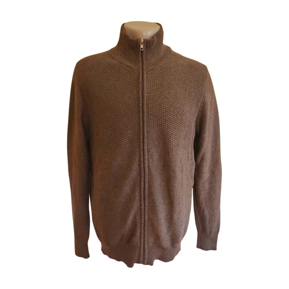 Tchibo szürke férfi cipzáras pulóver