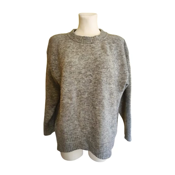 Edited szürke kötött női pulóver