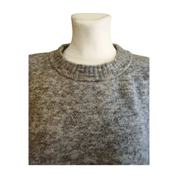 Edited szürke kötött női pulóver