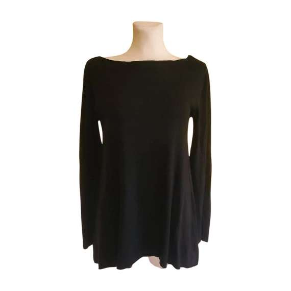 Fekete vékony női pulóver