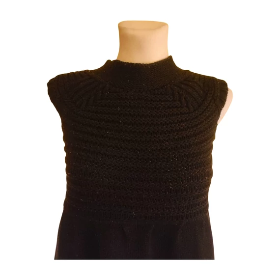 Zara fekete kötött női tunika