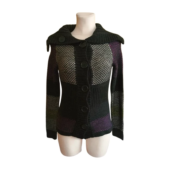 Vero Moda lila és szürke női kötött kardigán