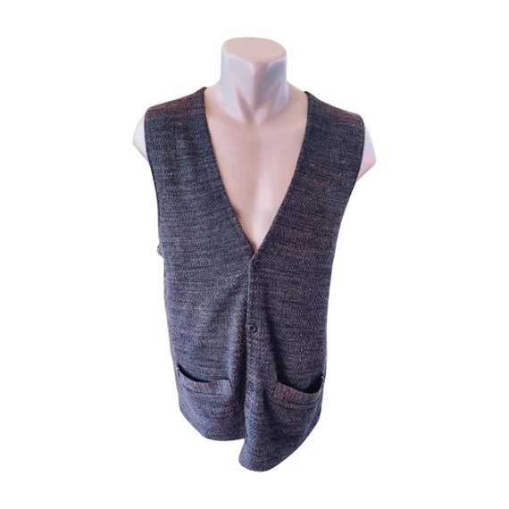 Tom Tailor szürke kötött mellény 