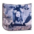 Kék mintás női kézitáska 