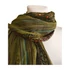 Sötétzöld flitteres női sál