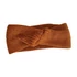 Barna bordázott női fejpánt