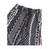 Amisu fekete mintás vékony női nadrág 