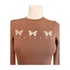 Shein barna pillangó mintás női top