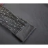 Fényes ujjú elegáns fekete női blúz (méret: XXL)