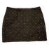 Ochirly fekete szegecses mintájú miniszoknya